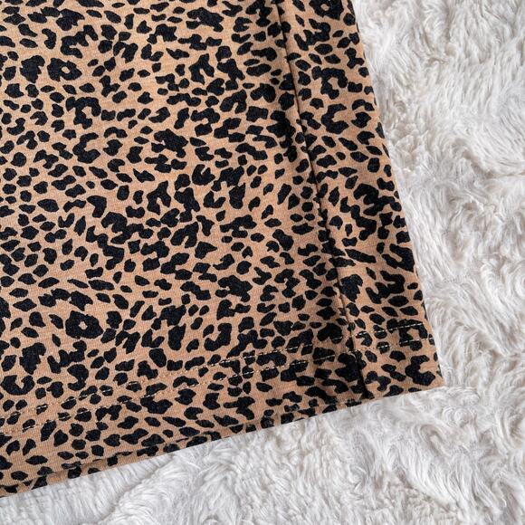 Lands' End wide leg crop animal print pajama pants leopard cheetah cropped M - Picture 8 of 17